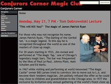 Tablet Screenshot of conjurorsclub.com